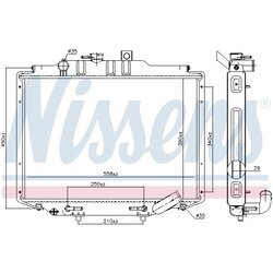Chladič motora NISSENS 606672