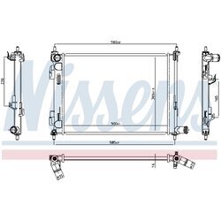 Chladič motora NISSENS 606733 - obr. 4