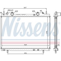 Chladič motora NISSENS 61672A - obr. 5