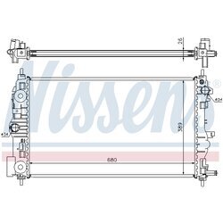 Chladič motora NISSENS 61676 - obr. 4