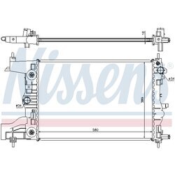 Chladič motora NISSENS 61677 - obr. 4