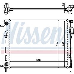 Chladič motora NISSENS 63025A - obr. 4