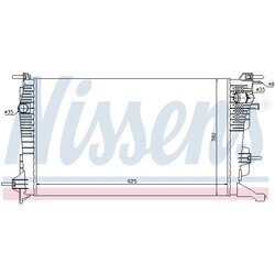 Chladič motora NISSENS 637608