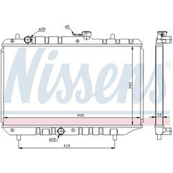 Chladič motora NISSENS 64154 - obr. 4