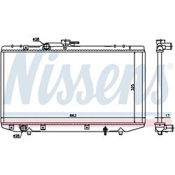 Chladič motora NISSENS 64843 - obr. 4