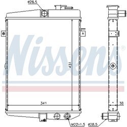 Chladič motora NISSENS 65081 - obr. 4