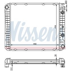 Chladič motora NISSENS 65544A - obr. 5