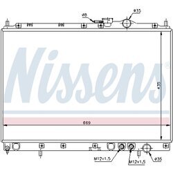 Chladič motora NISSENS 66628 - obr. 4