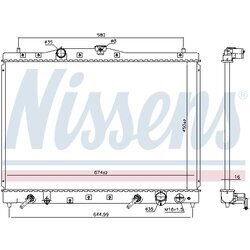Chladič motora NISSENS 68116 - obr. 5