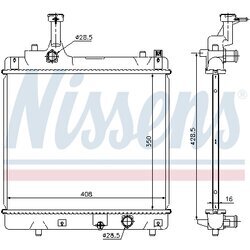 Chladič motora NISSENS 69401 - obr. 4