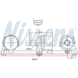 Prídavné vodné čerpadlo (okruh chladiacej vody) NISSENS 831070 - obr. 5