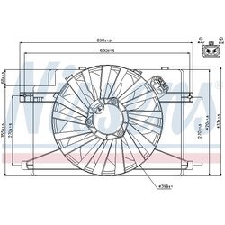 Ventilátor chladenia motora NISSENS 85106