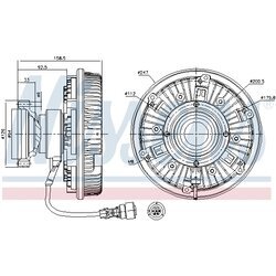 Spojka ventilátora chladenia NISSENS 86081 - obr. 5