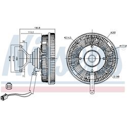 Spojka ventilátora chladenia NISSENS 86185 - obr. 5