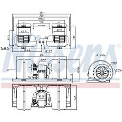 Vnútorný ventilátor NISSENS 87141 - obr. 4