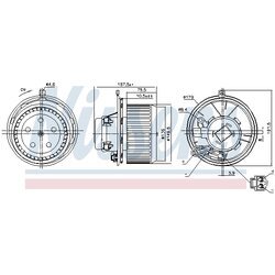 Vnútorný ventilátor NISSENS 87480 - obr. 5