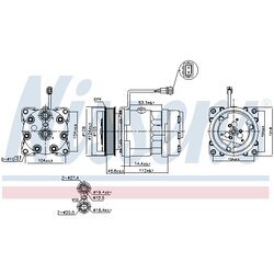 Kompresor klimatizácie NISSENS 89083 - obr. 4