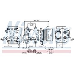 Kompresor klimatizácie NISSENS 89228 - obr. 4
