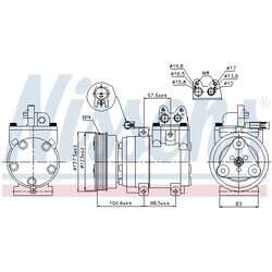 Kompresor klimatizácie NISSENS 89270 - obr. 8
