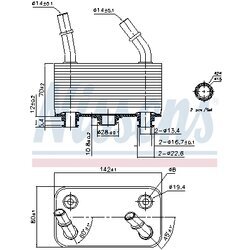 Chladič oleja automatickej prevodovky NISSENS 90787 - obr. 5