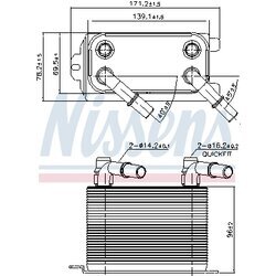 Chladič motorového oleja NISSENS 90949 - obr. 5