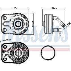 Chladič motorového oleja NISSENS 91163 - obr. 4