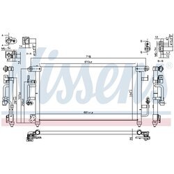 Kondenzátor klimatizácie NISSENS 94184 - obr. 1