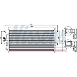 Kondenzátor klimatizácie NISSENS 94307 - obr. 1