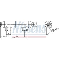 Chladič pre recirkuláciu plynov NISSENS 989419
