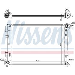 Chladič motora NISSENS 606603 - obr. 4