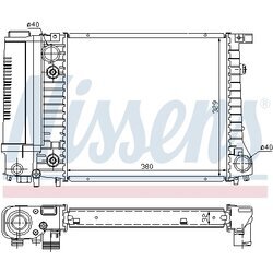 Chladič motora NISSENS 60731A