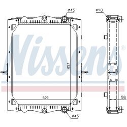 Chladič motora NISSENS 61443A