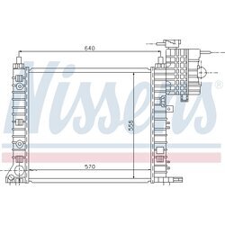 Chladič motora NISSENS 62574