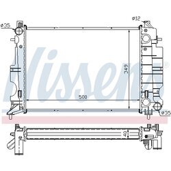 Chladič motora NISSENS 64035A - obr. 4