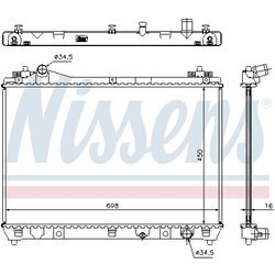 Chladič motora NISSENS 64202 - obr. 5