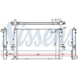 Chladič motora NISSENS 64308A - obr. 5