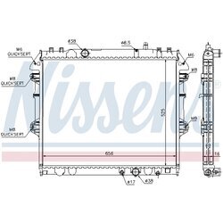 Chladič motora NISSENS 64681 - obr. 5