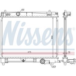 Chladič motora NISSENS 646823 - obr. 4