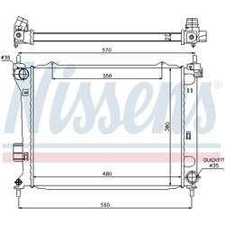 Chladič motora NISSENS 67549 - obr. 4