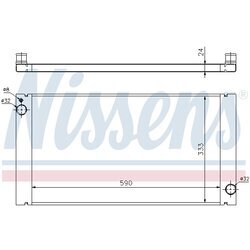 Chladič motora NISSENS 69705 - obr. 1