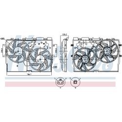 Ventilátor chladenia motora NISSENS 850115