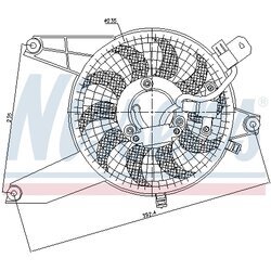 Ventilátor chladenia motora NISSENS 85370 - obr. 5