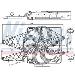 Ventilátor chladenia motora NISSENS 85569 - obr. 5