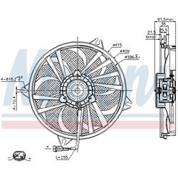 Ventilátor chladenia motora NISSENS 85605 - obr. 5