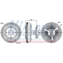 Spojka ventilátora chladenia NISSENS 86225 - obr. 4