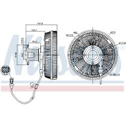 Spojka ventilátora chladenia NISSENS 86228 - obr. 5