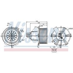 Vnútorný ventilátor NISSENS 87085 - obr. 5