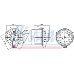 Vnútorný ventilátor NISSENS 87620