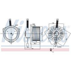 Vnútorný ventilátor NISSENS 87754 - obr. 5