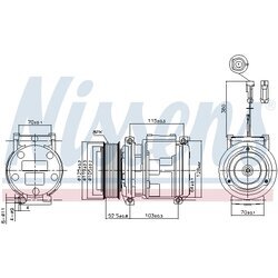 Kompresor klimatizácie NISSENS 89355 - obr. 4